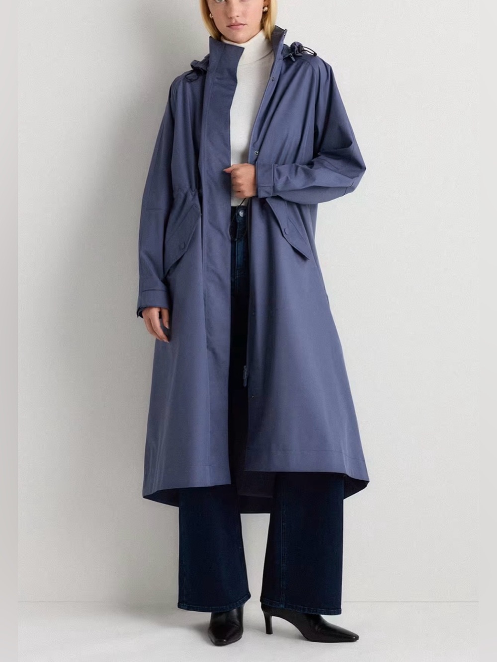 NEW Quince Weather Proof Rain Trench Coat Size Medium